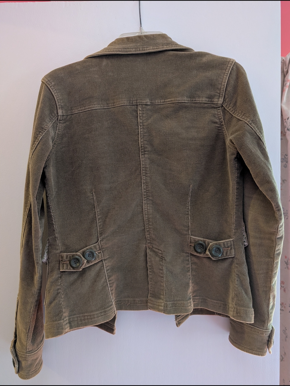 Plugg Olive Brown Corduroy Button-Front Jacket - Picture 3 of 10